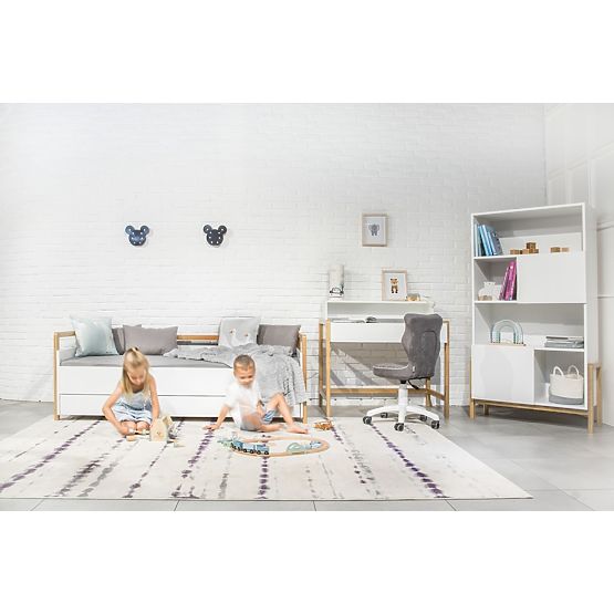 Bed with Backrest Viktor 180 x 80 - White