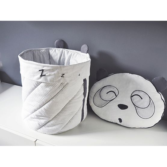 Bedding set 3-piece for children Panda - grey