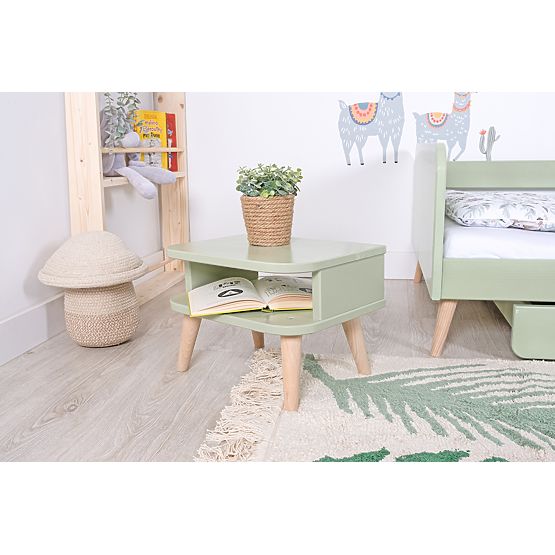 NELL Bedside Table - Pastel Green