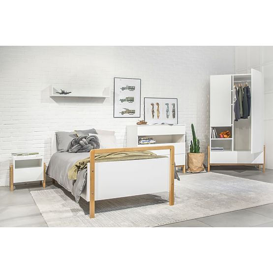 Bedside table Viktor - white