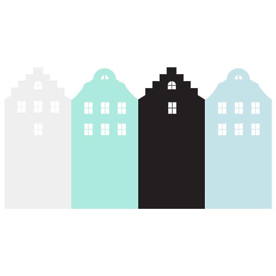 Behind the bed decoration DEKORNIK - Amsterdam mint