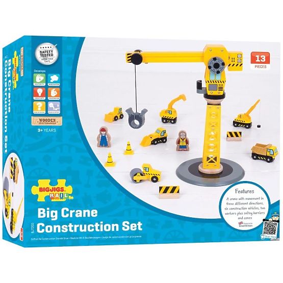 Big construction set with crane