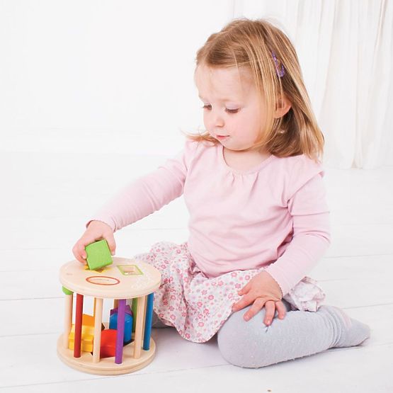 Bigjigs Baby Roller with shapes
