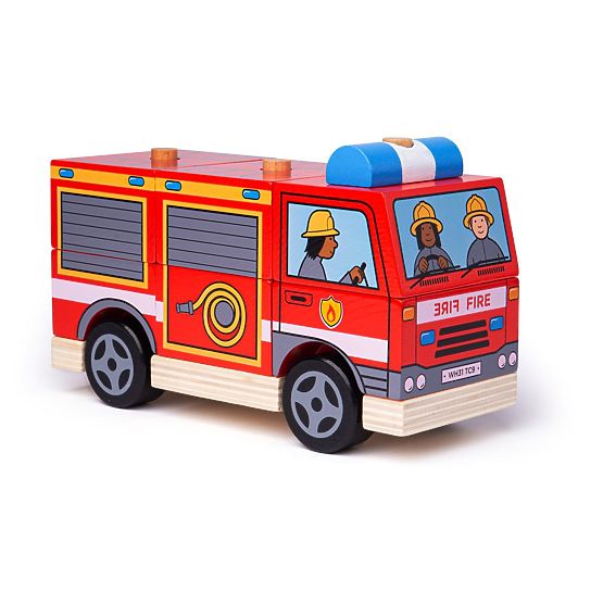 Bigjigs Baby Stacking Fire Truck