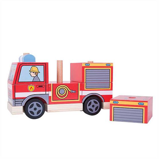 Bigjigs Baby Stacking Fire Truck