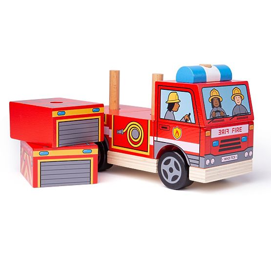 Bigjigs Baby Stacking Fire Truck