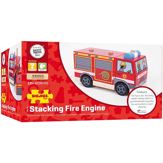 Bigjigs Baby Stacking Fire Truck