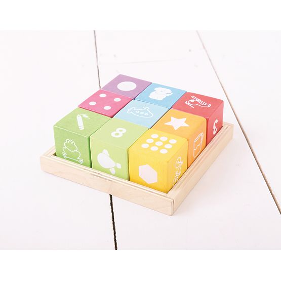 Bigjigs Baby Wooden blocks with pictures