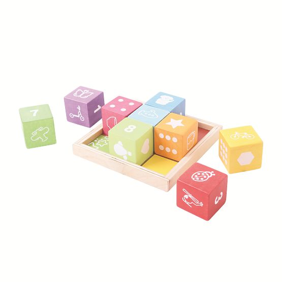 Bigjigs Baby Wooden blocks with pictures