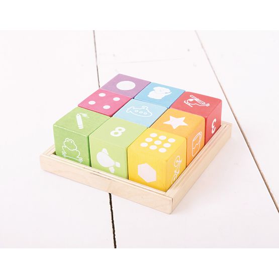 Bigjigs Baby Wooden blocks with pictures