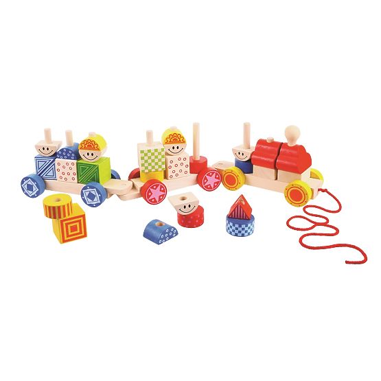 Bigjigs Baby Wooden Stacking Train