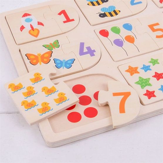 Bigjigs puzzle - counting and shapes