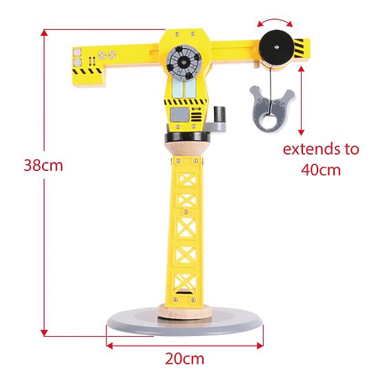 Bigjigs Rail Crane and construction machinery