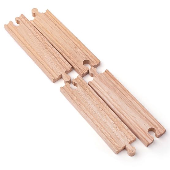 Bigjigs Rail Long straight rails 21 cm 4 pcs