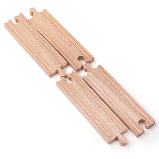 Bigjigs Rail Long straight rails 21 cm 4 pcs