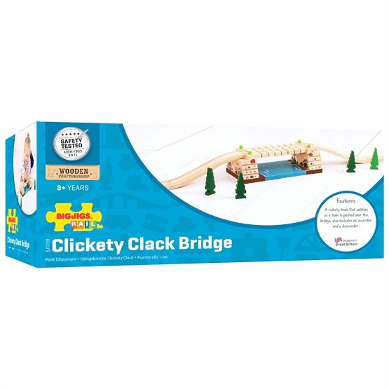 Bigjigs Rail Swing bridge over the river