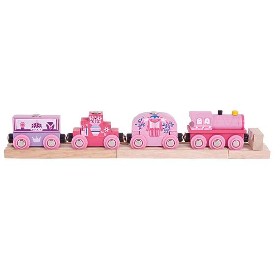 Bigjigs Rail Train for princesses + 3 tracks