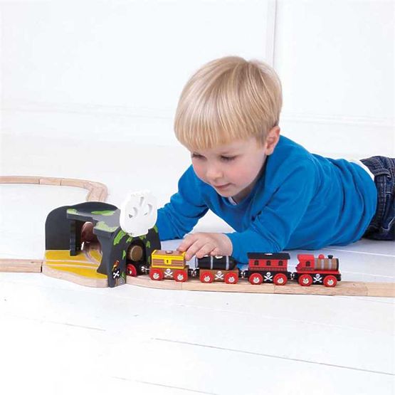 Bigjigs Rail Tunnel with skull cave switch
