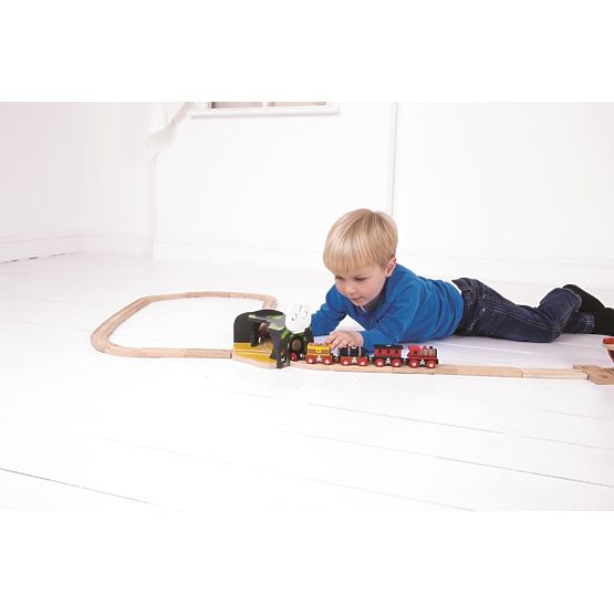 Bigjigs Rail Tunnel with skull cave switch