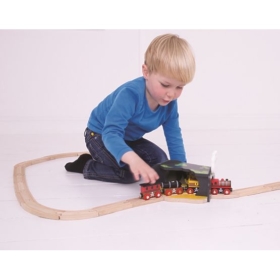 Bigjigs Rail Tunnel with skull cave switch