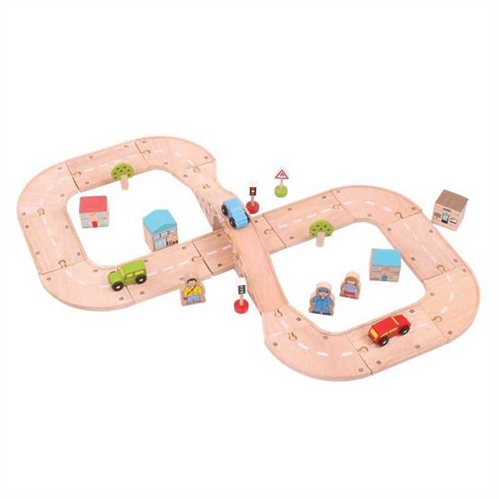 Bigjigs Rail Wooden figure eight car track