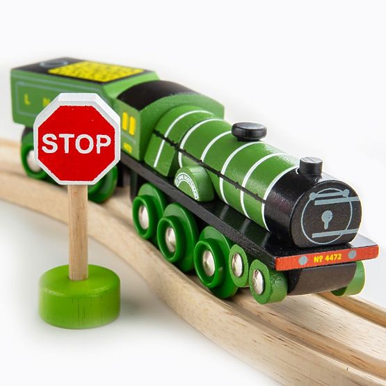 Bigjigs Rail Wooden replica Flying Scotsman locomotive