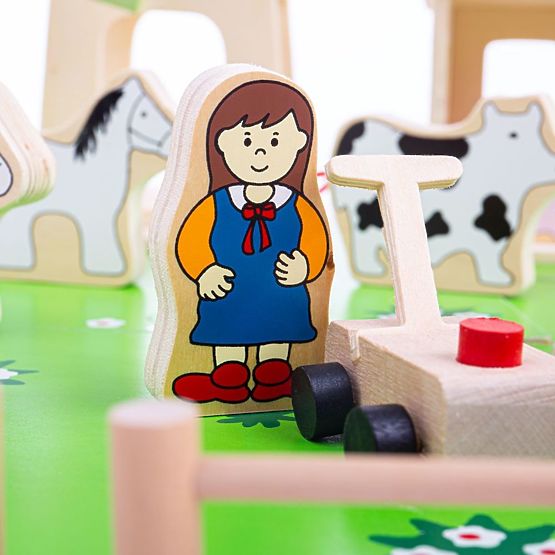 Bigjigs Toys Big Wooden Farm