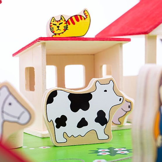Bigjigs Toys Big Wooden Farm