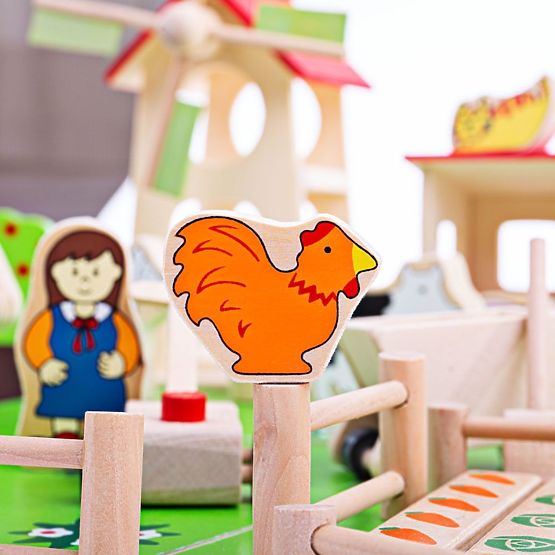 Bigjigs Toys Big Wooden Farm