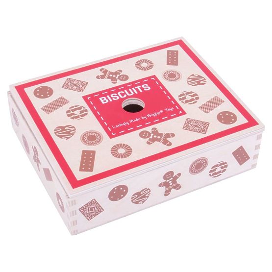 Bigjigs Toys Box with wooden biscuits