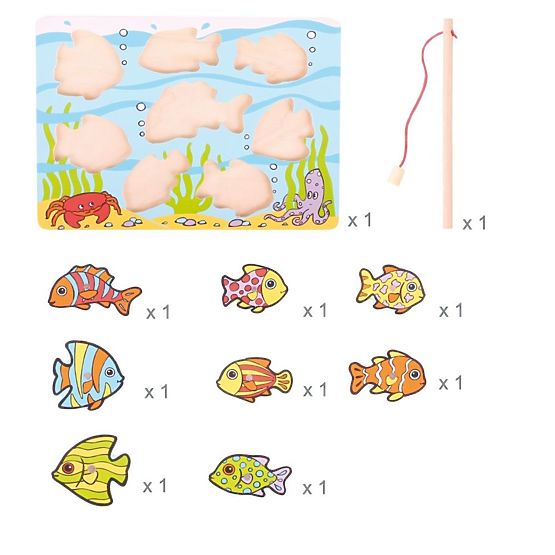 Bigjigs Toys Catching fish on a board