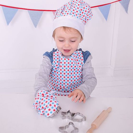 Bigjigs Toys Chef Set with Polka Dot Apron