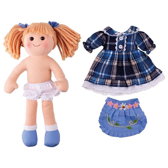Bigjigs Toys Fabric Doll Katie 34 cm