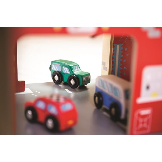 Bigjigs Toys Garage with Parking Lot