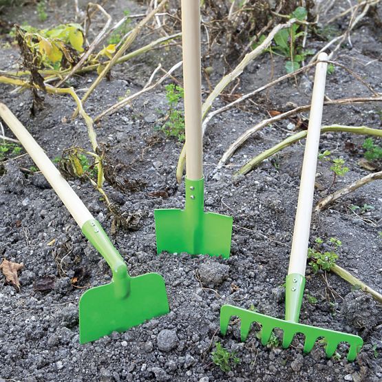 Bigjigs Toys Garden rake green