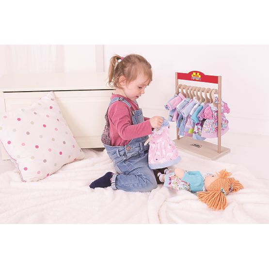 Bigjigs Toys Pink Coat with Buttons for 28 cm Doll