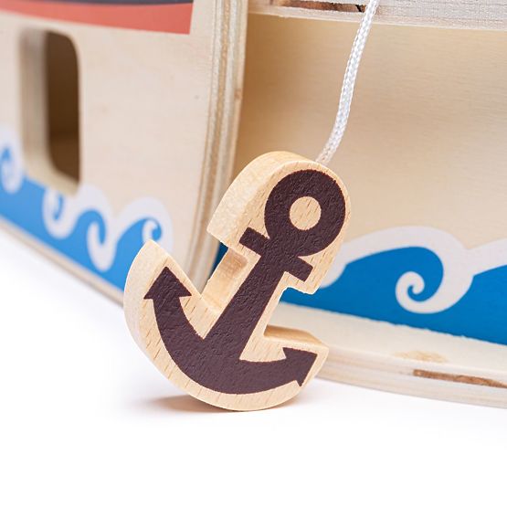Bigjigs Toys Pirate Ship with Pirates