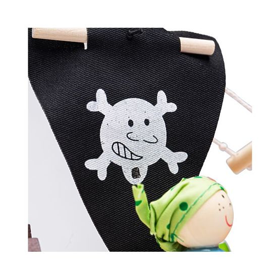 Bigjigs Toys Pirate Ship with Pirates