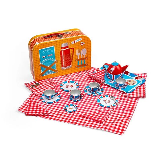 Bigjigs Toys Tea Set in London Suitcase