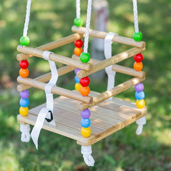 Bigjigs Toys Wooden Bead Swing