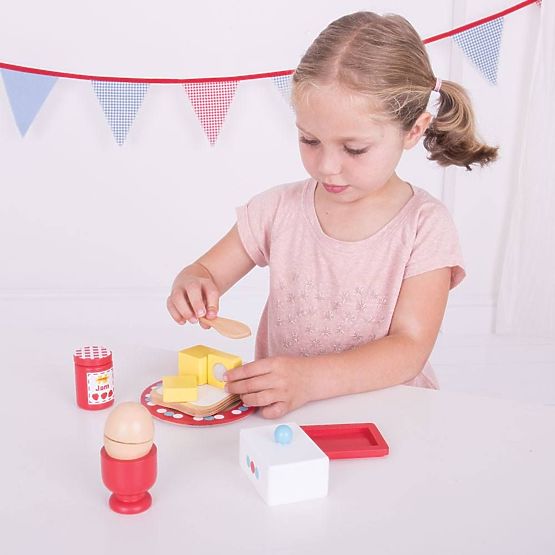Bigjigs Toys Wooden Breakfast Set