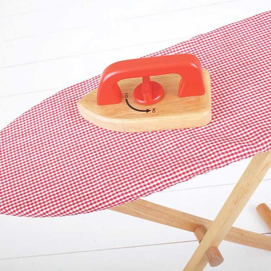 Bigjigs Toys Wooden Ironing Board with Iron