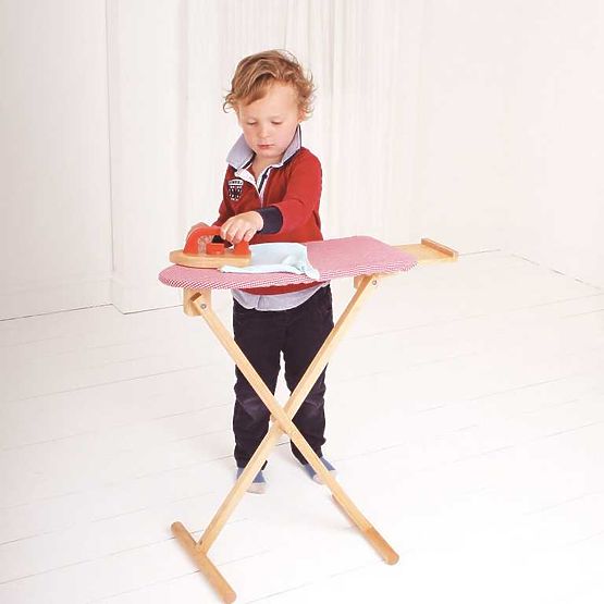 Bigjigs Toys Wooden Ironing Board with Iron