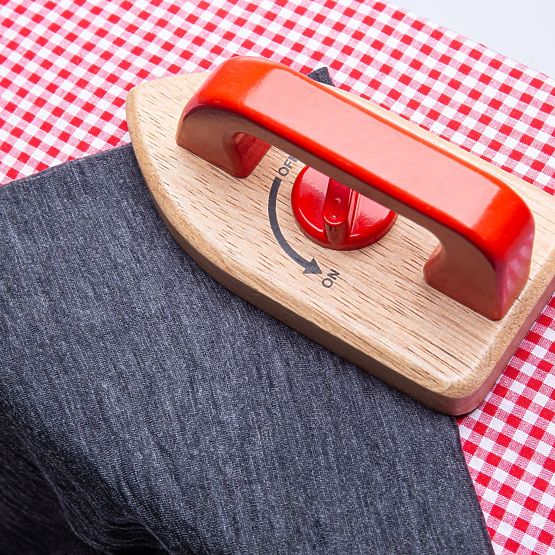 Bigjigs Toys Wooden Ironing Board with Iron