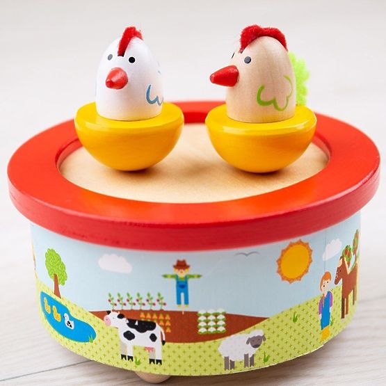 Bigjigs Toys Wooden Music Box Farm