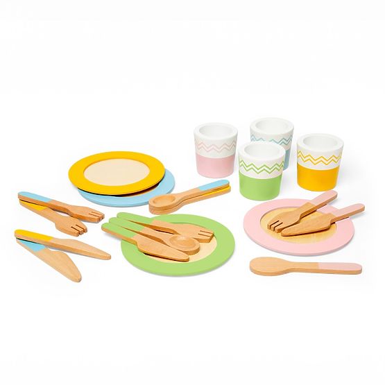 Bigjigs Toys Wooden Serving Set