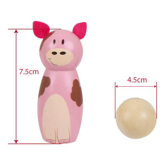 Bigjigs Toys Wooden skittles farm