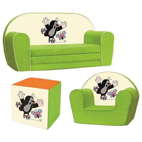 Bino The Mole Cube Seat, Orange