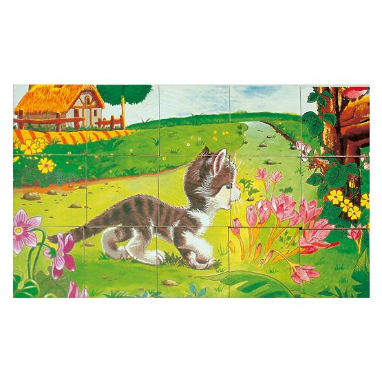 Bino Wooden Picture Blocks Farm Animals 15 Pieces