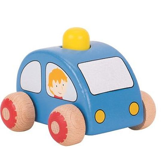 Blue Car with Horn